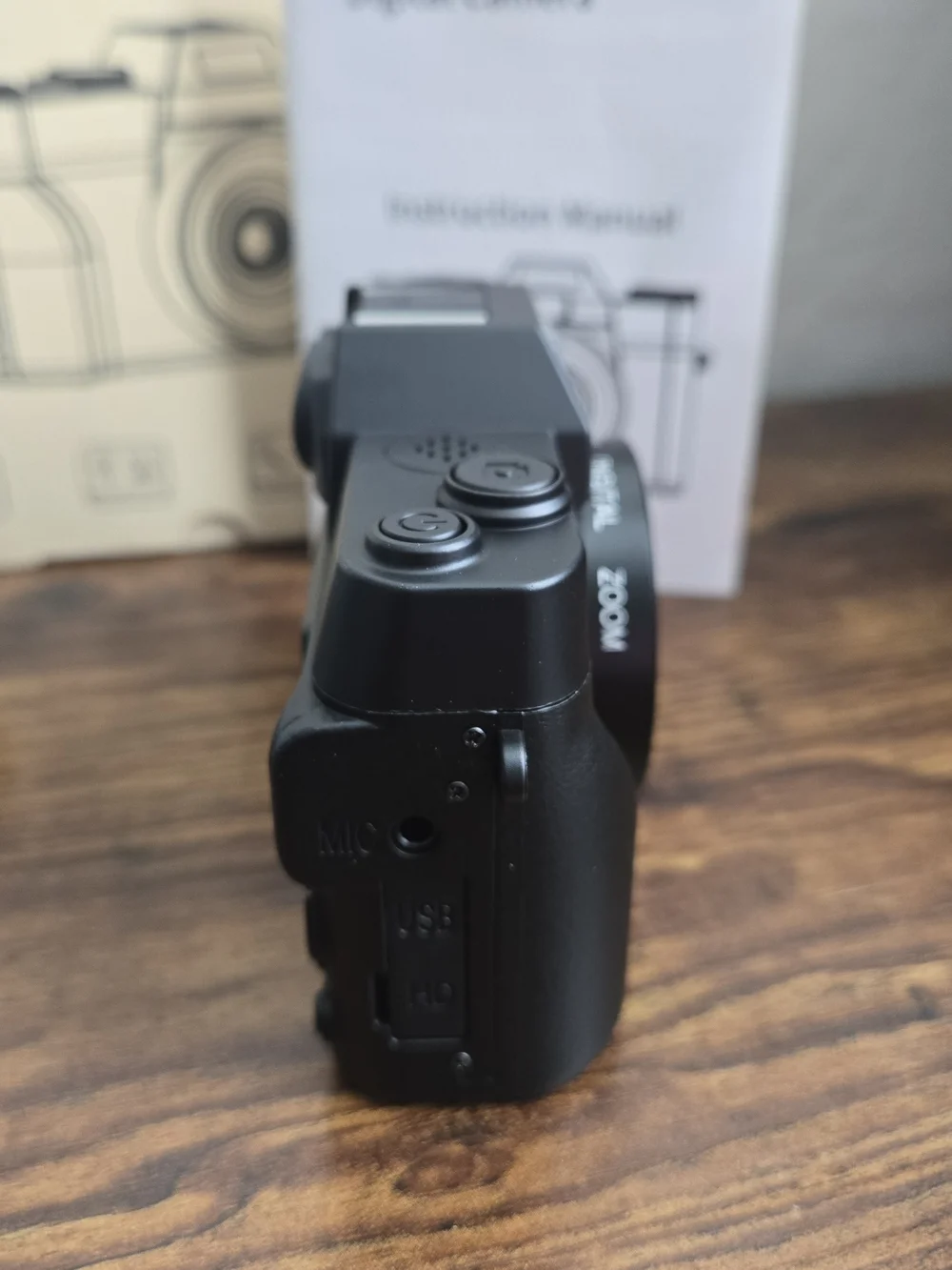 iShare Black 4K Digital Camera with Macro Lens